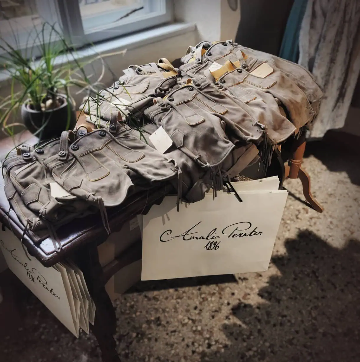 Fashioned by Mountains: Meet South Tyrol's Wildly Elegant Past at Amalia Pernter 1896 27 amalia pernter 1896 lederhosen display table