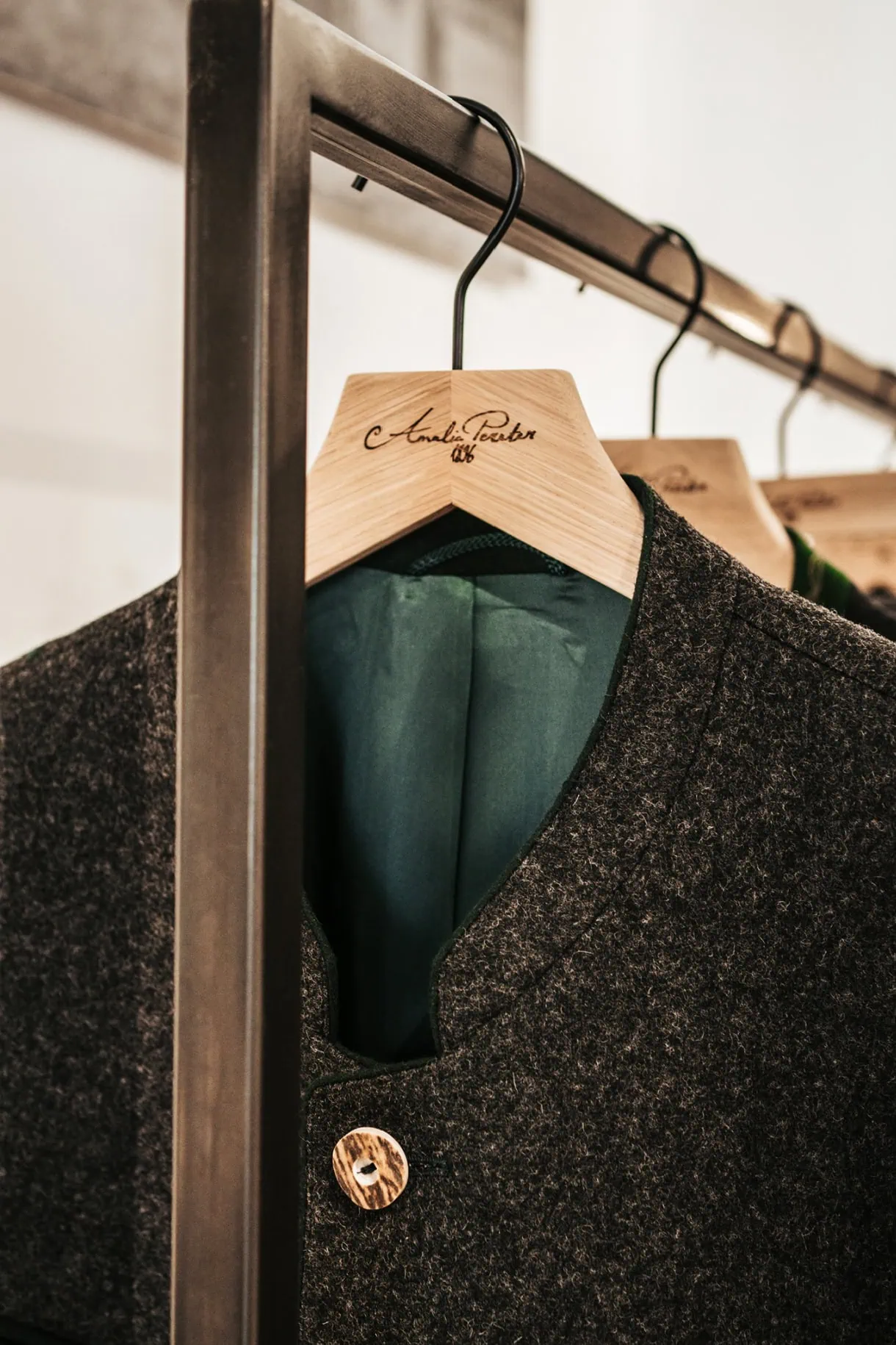 Fashioned by Mountains: Meet South Tyrol's Wildly Elegant Past at Amalia Pernter 1896 22 amalia pernter 1896 tracht jacket rack