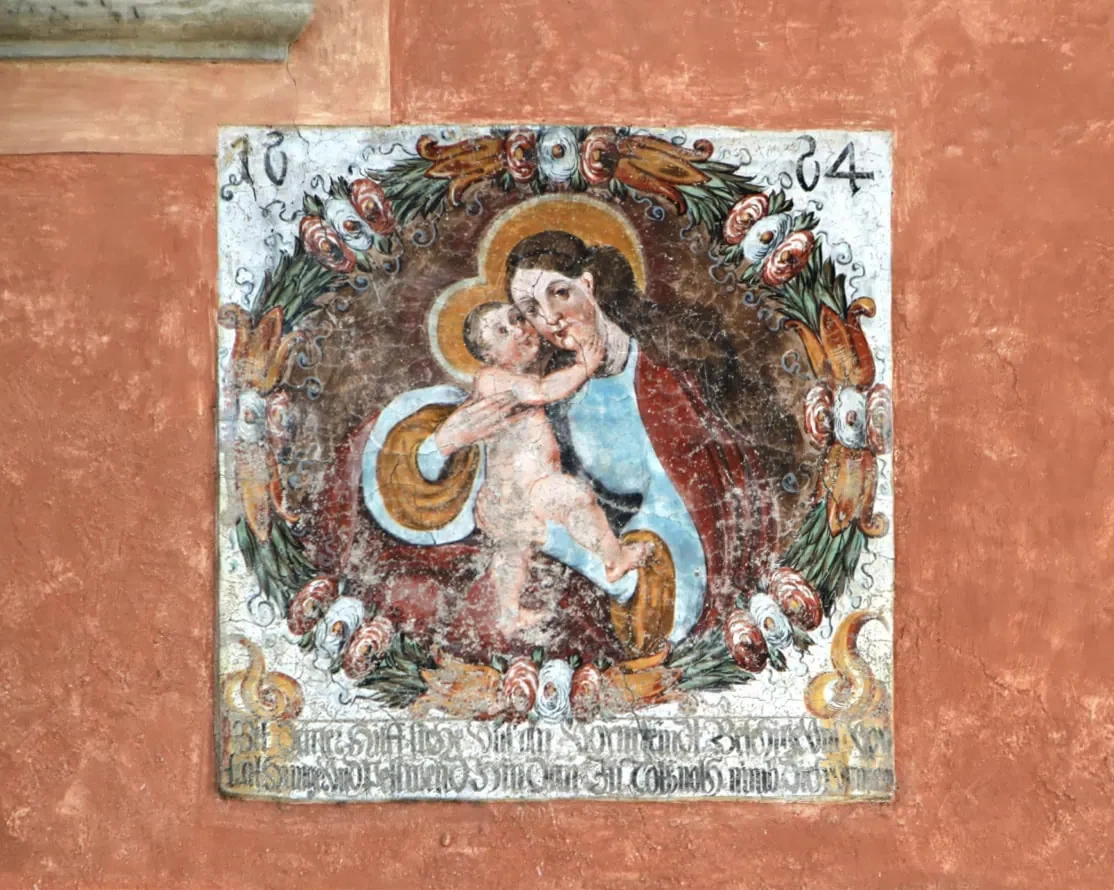 Fashioned by Mountains: Meet South Tyrol's Wildly Elegant Past at Amalia Pernter 1896 5 ansitz liebenstein virgin mary fresco e1754324509691