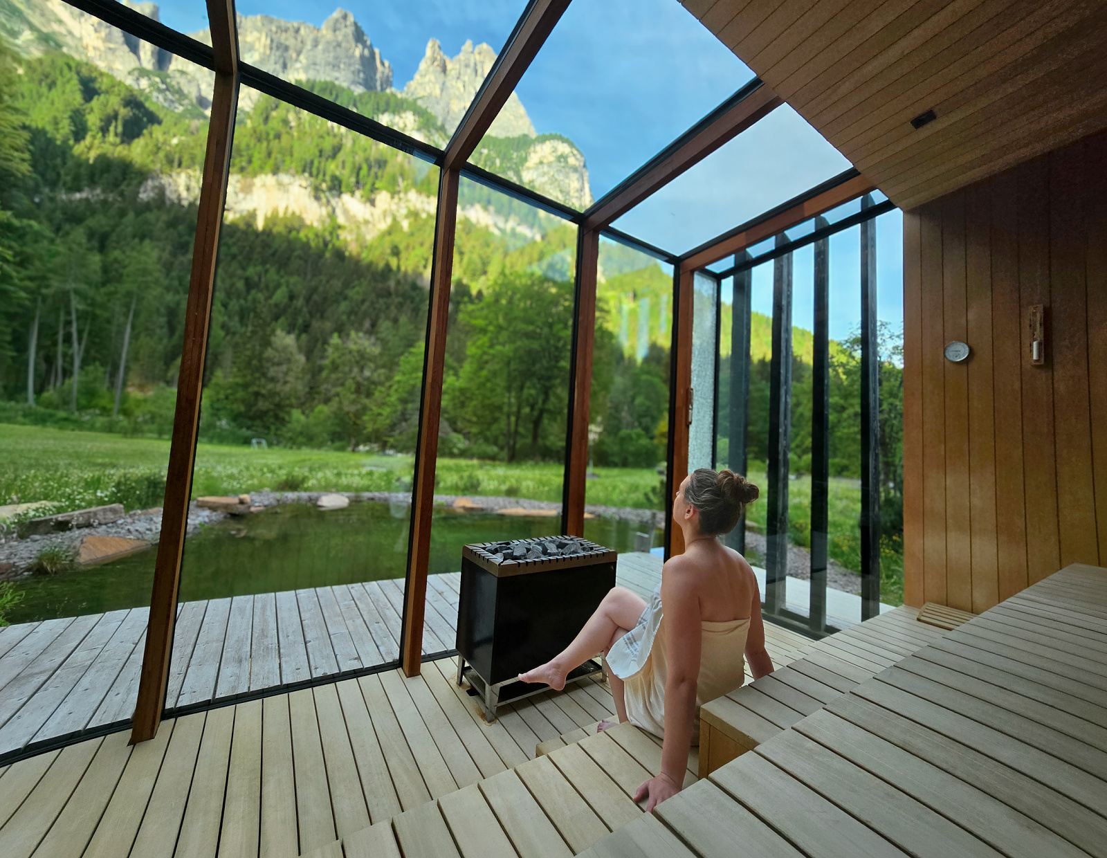 Discover Bad Ratzes: A Forested Escape Beneath South Tyrol's Most Legendary Peak 27 bad ratzes outdoor sauna kate