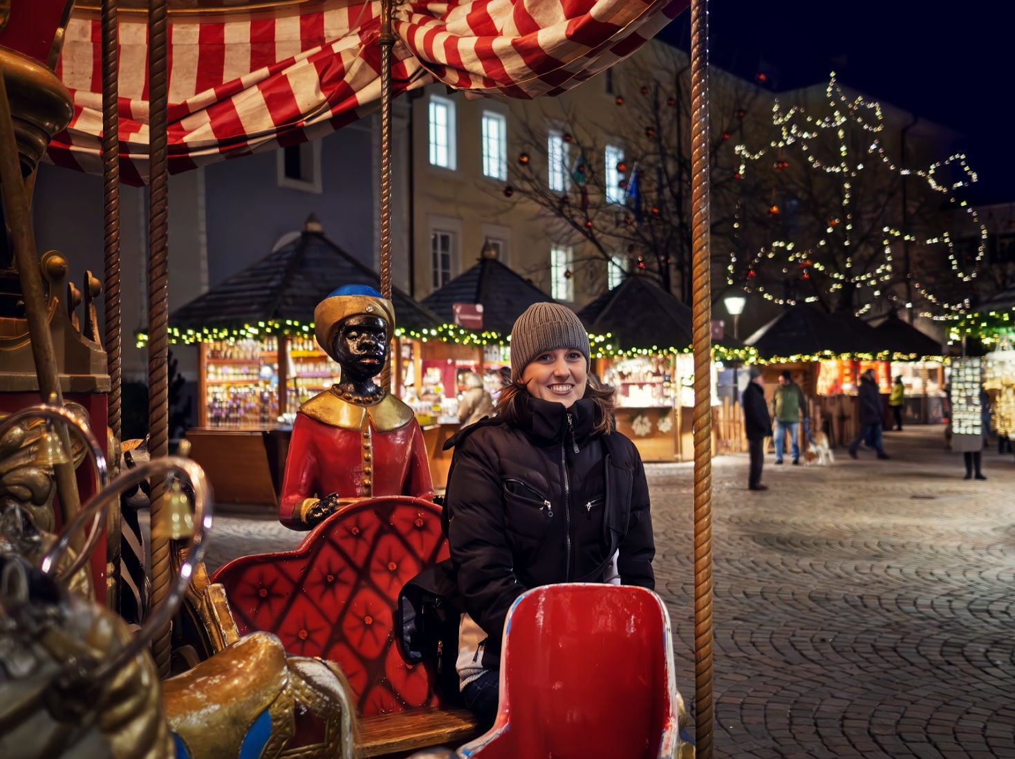 brixen christmas market carousel