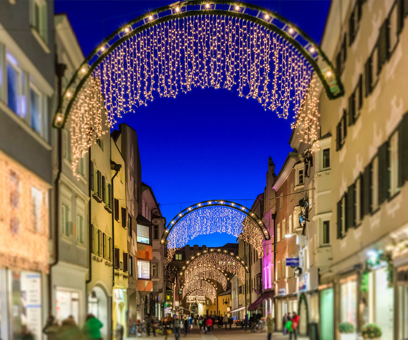 The Alps Alight: Explore the Christmas Markets of South Tyrol & the Dolomites 27 bruneck brunico christmas market street
