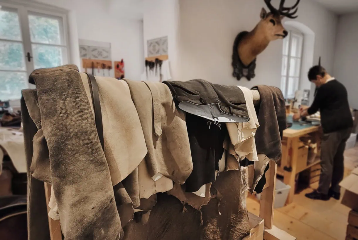Fashioned by Mountains: Meet South Tyrol's Wildly Elegant Past at Amalia Pernter 1896 14 deerskin lederhosen amalia pernter 1896