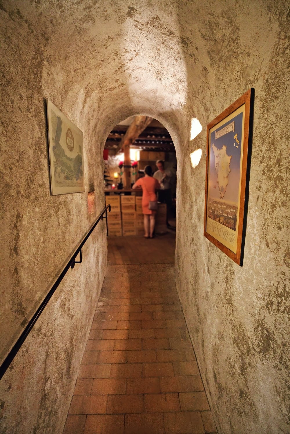 der boglerhof wine cellar hallway