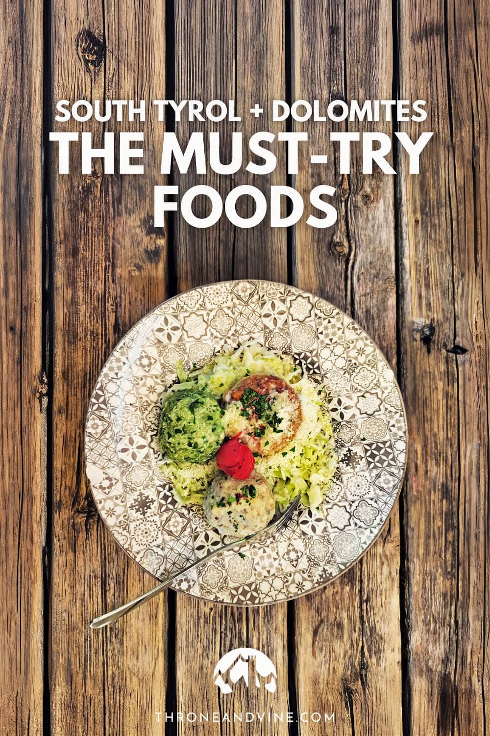 Dolomites Food Guide pin