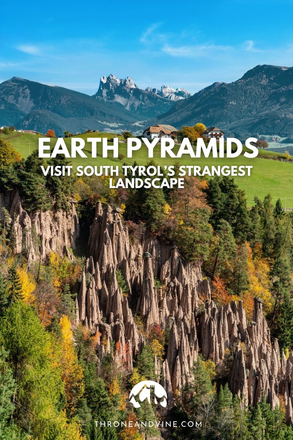 Earth Pyramids of Renon: How to Visit South Tyrol's Strangest Natural Wonder 9 Earth Pyramids of Renon from the Lengmoos viewing platform, with Seceda on the horizon.