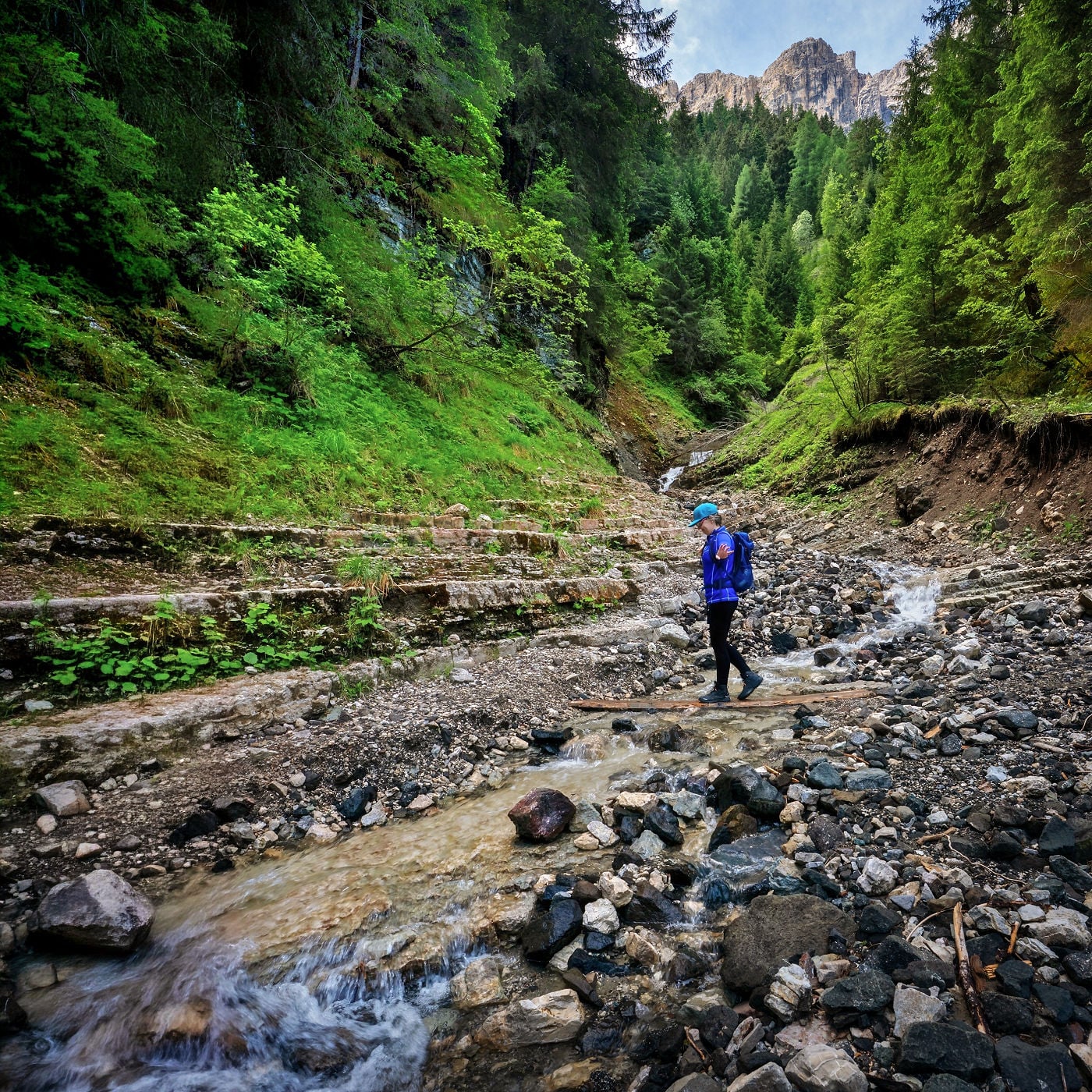 Hike the Geologensteig: 240 Million Years of Fire, Sea & Stone in the Dolomites 5 geologist trail dolomites mountain stream kate