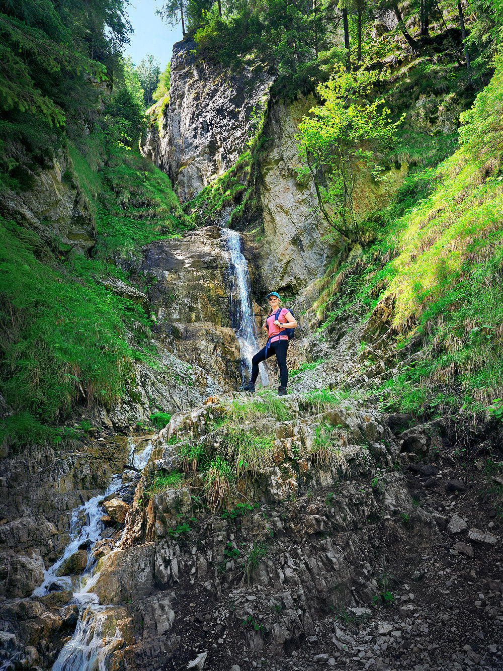 Hike the Geologensteig: 240 Million Years of Fire, Sea & Stone in the Dolomites 7 geologist trail dolomites waterfall 3 kate