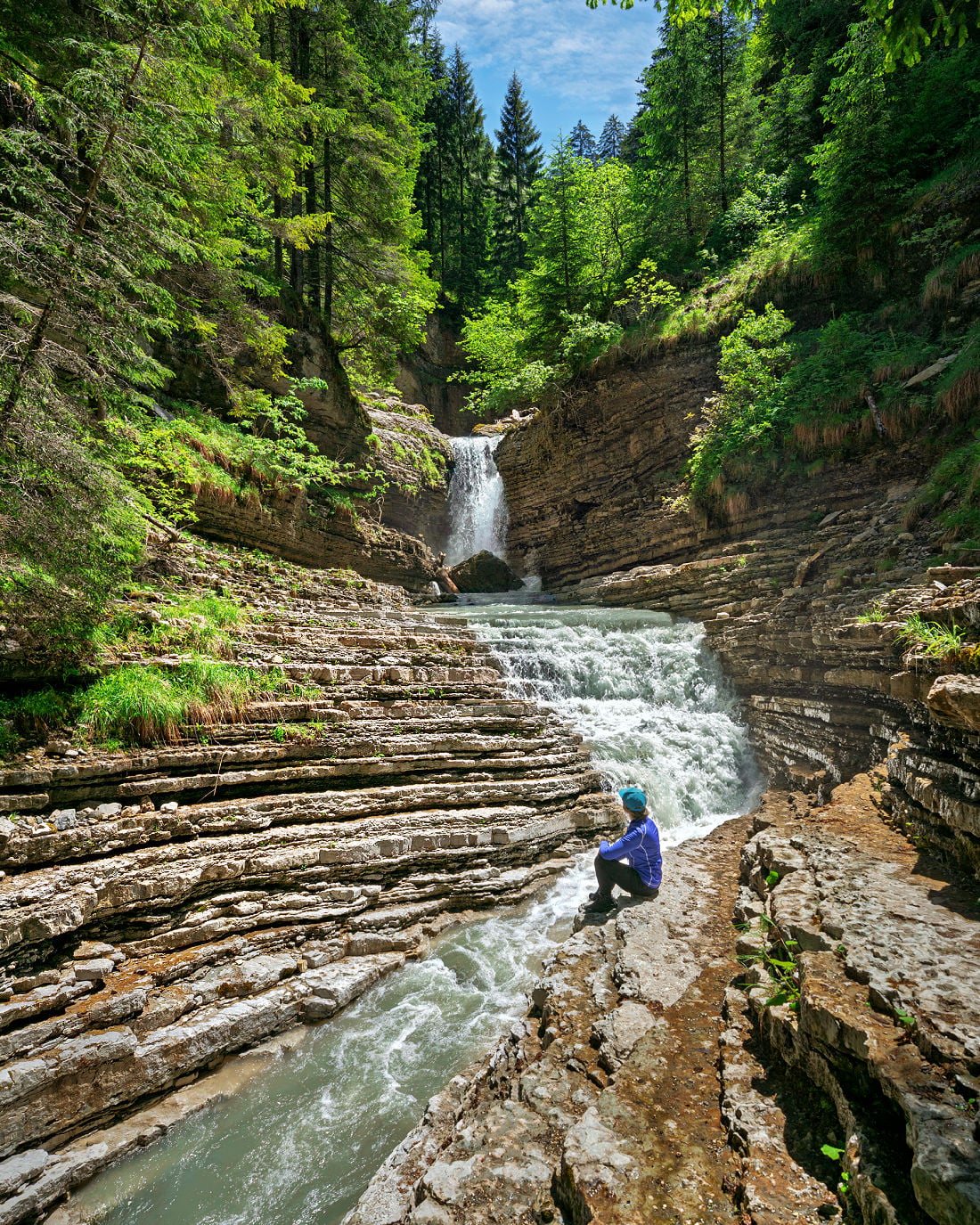 Hike the Geologensteig: 240 Million Years of Fire, Sea & Stone in the Dolomites 13 geologist trail dolomites waterfall stream