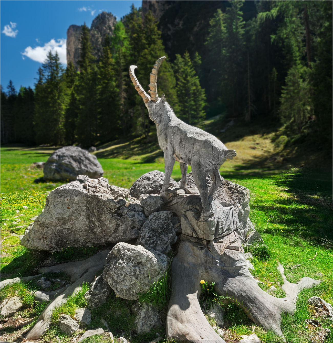 ibex woodcarving vallunga