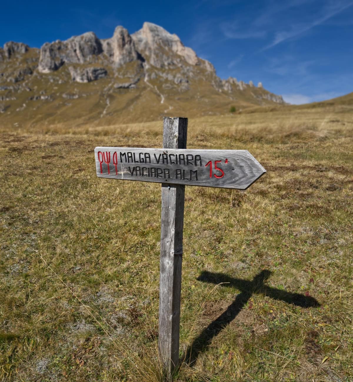 malga vaciara sign