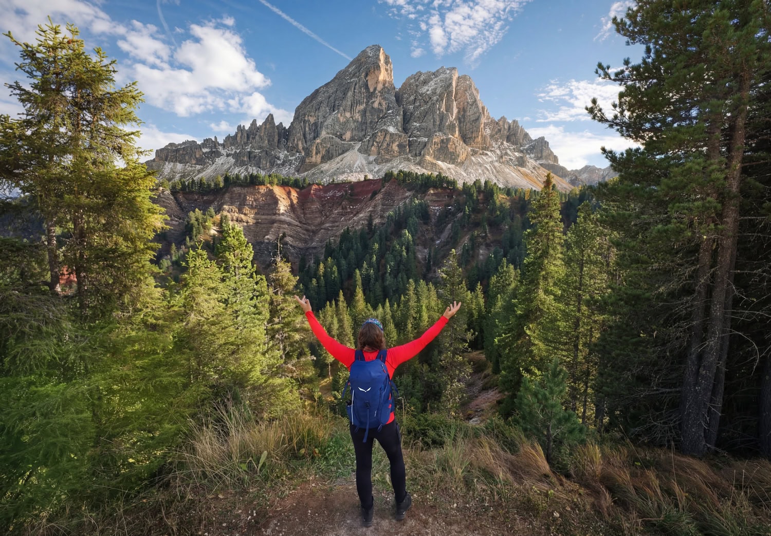 peitlerkofel sas de puita vista afternoon