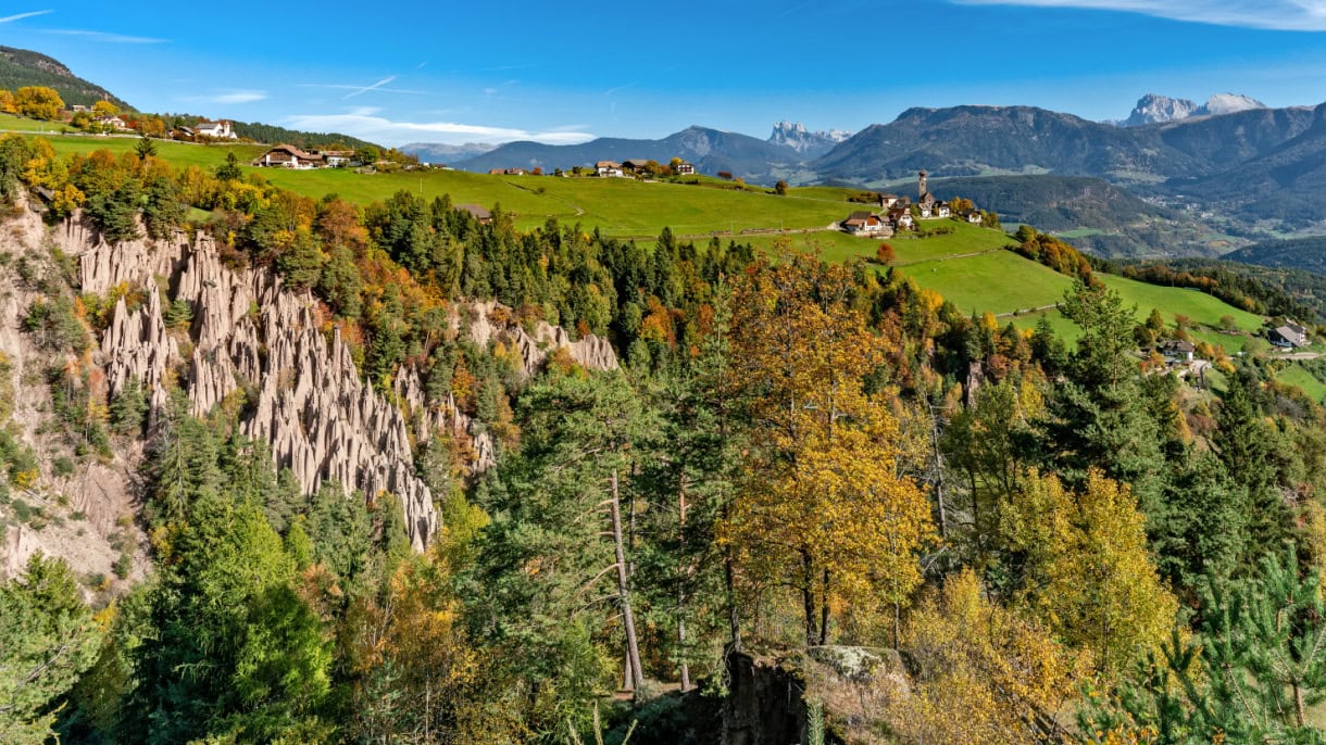 ritten renon plateau earth pyramids