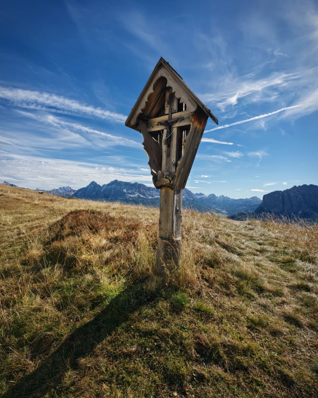 sass de putia dolomites wayside shrine