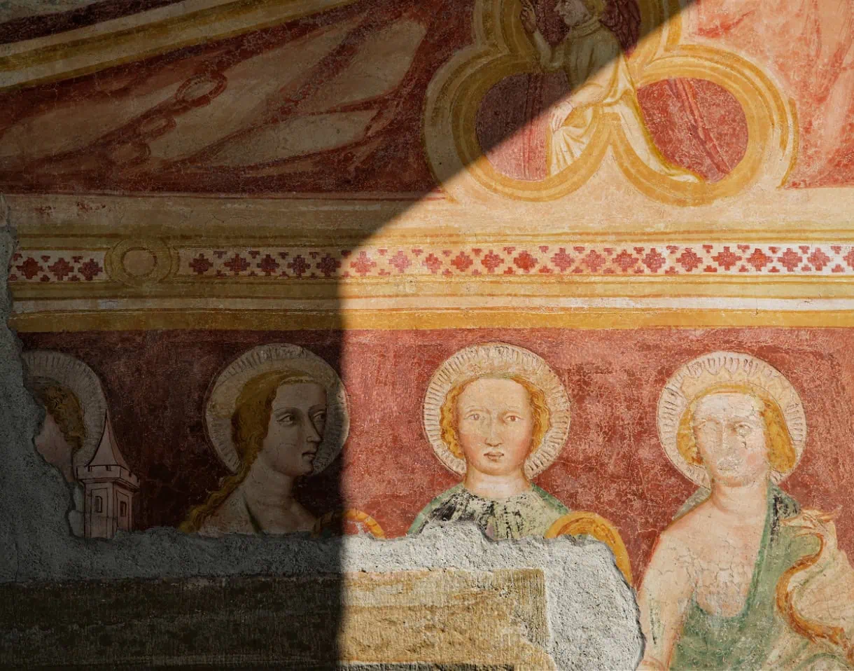 st valentin chapel fresco