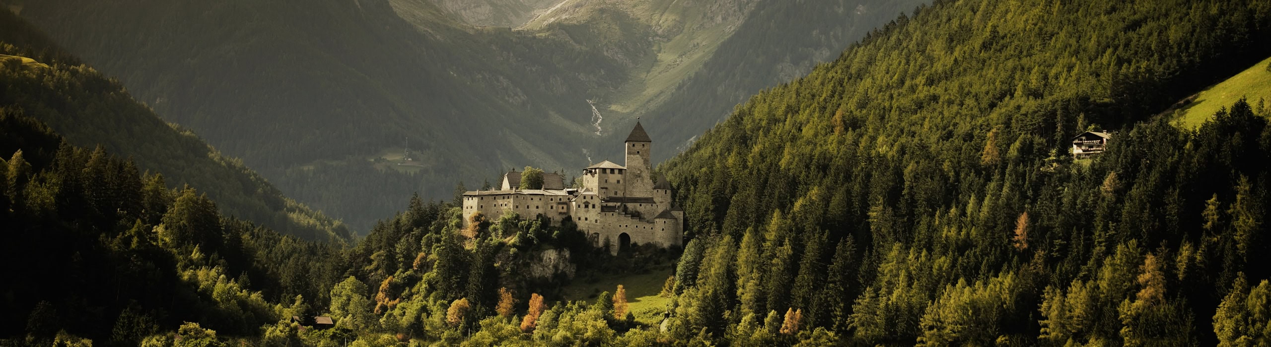 taufers castle pustertal autumn south tyrol